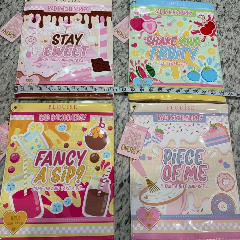 P.Louise Vibrant Jelly Bag Set (4) Fizzy Pop, Calorific, Piece of Cake, Fruity